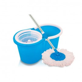 Conjunto Mop Rotatório (Balde 13L c/Cesto Plástico e 1 refil) Nobre (Rotary Mop)