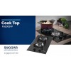 Fogão cooktop gás Suggar Premium FG2002VP preto 127V/220V