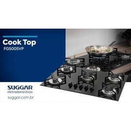 FOGÃO COOKTOP SUGAR BIVOLT 