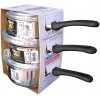 Kit Eterna Nigro Polido Aluminio C/ 3 Caçarolas