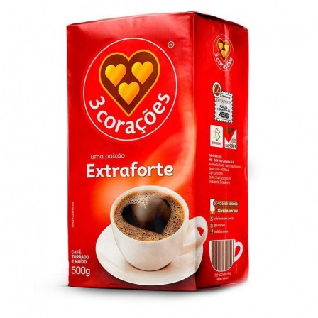 Café Torrado e Moído Extra Forte 3 corações 500g