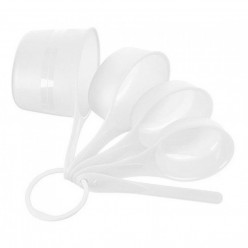 Kit Xícaras Medidoras Culinários Sanremo Plastica 5 Peças